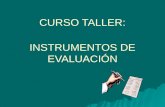 Presentacion Curso Taller Instrumentos de Evaluacion