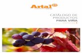 Catalogo de productos para la viña