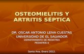 OSTEOMIELITIS Y ARTRITIS SÉPTICA