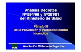 Análisis Decretos  Nº 594/99 y Nº201/01  del Ministerio de Salud