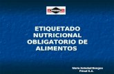 Etiquetado Nutricional Obligatorio de Alimentos Prinal