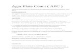AGAR PLATE COUNT(APC)