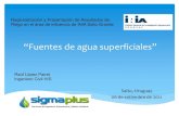 Fuentes de agua superficial en Uruguay - Ing. Raúl López Pairet