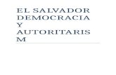 El Salvador Democracia y Autoritarismo