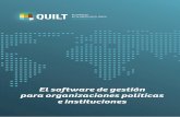 Quilt. El software de gestión para organizaciones políticas e instituciones
