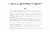 Glosario y Diccionario de Términos de Telecomunicaciones y Redes