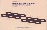 Materiales Dentales. Ricardo Macchi