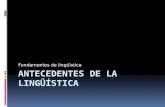 Antecedentes de La Linguistica.p.p
