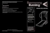 Manual Cinta de Correr Boomerang Running