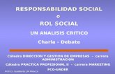Responsabilidad Social O Rol Social