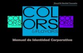 Manul de Identidad para “Colors & Flavors”