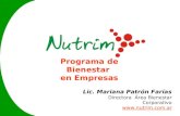 Presentación Nutrim - Programas de Bienestar