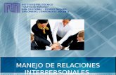 MANEJO DE RELACIONES INTERPERSONALES