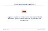 La Cultura Organizacional en el Sistema Educativo Venezolano - Dr. Ramón A. García Moncada