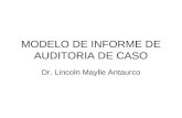 Modelo De Informe De Auditoria De Caso