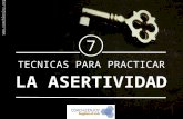 7 TECNICAS PARA PRACTICAR LA ASERTIVIDAD by COACH2ENJOY