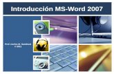 Introducción MS Word 2007