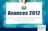 AVANCES ACCESO A INFORMACIÓN EL SALVADOR 2012