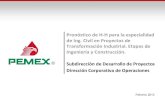 Demanda de ingenieros civiles en los proyectos de pemex  8feb2013a rev erp