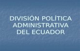 División política administrativa
