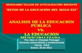 Educación publica versus municipalizada