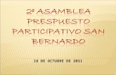 2º Asamblea Prespuesto Participativo San Bernardoernardo