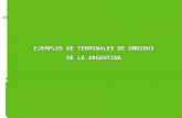 Ejemplos de terminales de ómnibus en Argentina