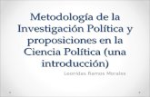 Metodología de la investigación política(mip) y proposiciones
