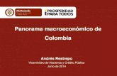 Panorama macroeconómico de Colombia