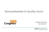 Quality Score en Google Adwords | Congreso SEM Profesional | Natalia Sampériz