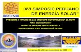 PRESENTE Y FUTURO DE LAS ENERGÍAS RENOVABLES EN EL PERÚ
