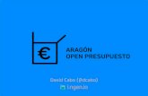 Jornada 1 año de Aragon Open Data, David Cabo: Presupuestos de Aragón 2.0, Municipios y Comarcas