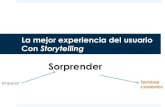 Contar Historias con nuestro sitio web y/o aplicación (Storytelling)