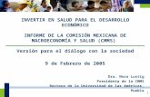 Informe de la comision mexicana de macroeconomia y salud