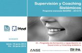 Formación y Capacitación en Supervisión y Coaching Sistémico en Madrid 2014-15