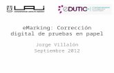 eMarking: Corrección digital de pruebas en papel