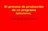 El proceso de producción de un programa televisivo