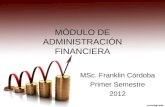 Módulo administracion financiera
