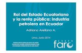 El rol del Estado ecuatoriano y la generación de renta pública por parte de la industria petrolera