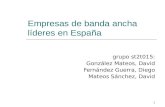 Empresas líderes de la banda ancha en España