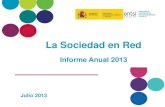 La sociedad en la red. Informe anual 2013