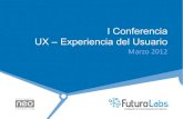 I Conferencia UX - Experiencia de Usuario
