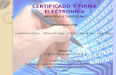 Certificado y firma electrónica..