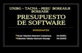 Presupuesto Software, victor mamani catachura, boreasH