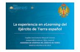 "La experiencia en e-Learning del Ejército de Tierra Español"