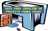 Guia para creacion de proyecto POWER POINT