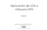 Aplicación de CSS al DIV