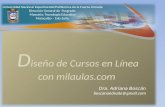 Diseño de cursos en línea. milaulas.com
