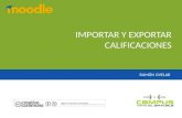Moodle 1.9 Calificación Importar y Exportar