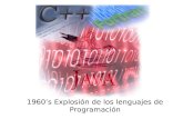 1960’S  ExplosióN De Los Lenguajes De  ProgramacióN